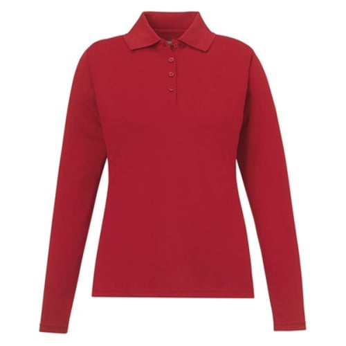 Ladies' Pinnacle Performance Long-Sleeve Pique Polo