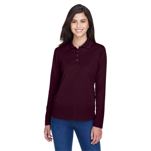 Ladies' Pinnacle Performance Long-Sleeve Pique Polo