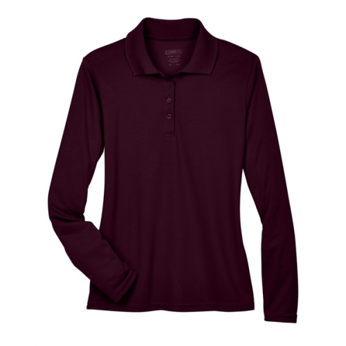 Ladies' Pinnacle Performance Long-Sleeve Pique Polo