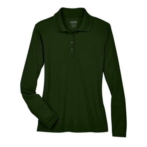 Ladies' Pinnacle Performance Long-Sleeve Pique Polo