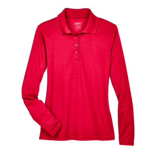 Ladies' Pinnacle Performance Long-Sleeve Pique Polo
