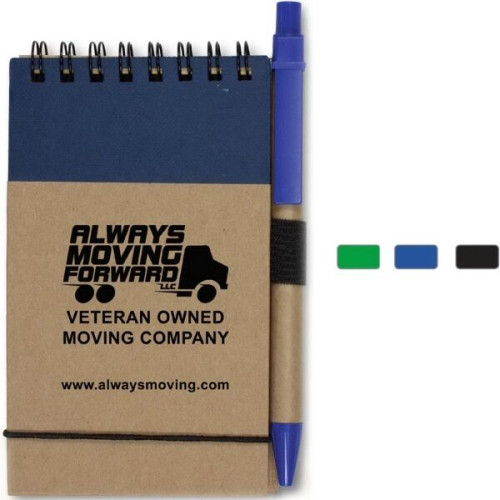 Eco Inspired Jotter Notepad Notebook with Matching Color