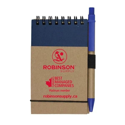 Eco Inspired Jotter Notepad Notebook with Matching Color