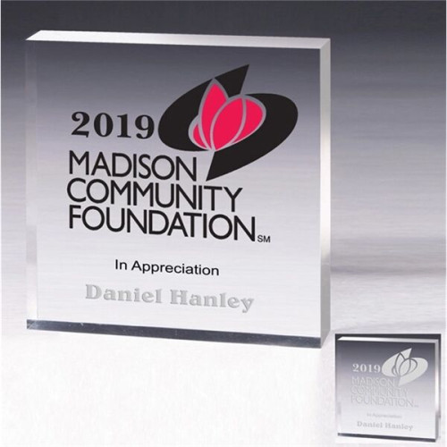 Square Acrylic Paperweight