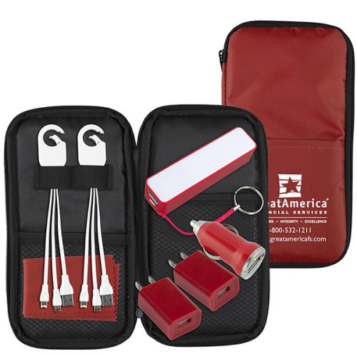 Deluxe Cell Phone Charger Travel Kit