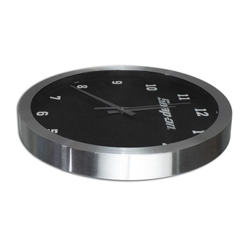 Bridge 14" Brushed Metal Analog Wall Clock