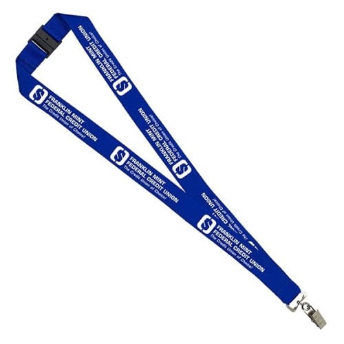1" Silkscreen Lanyard with Breakaway Release - Domestic