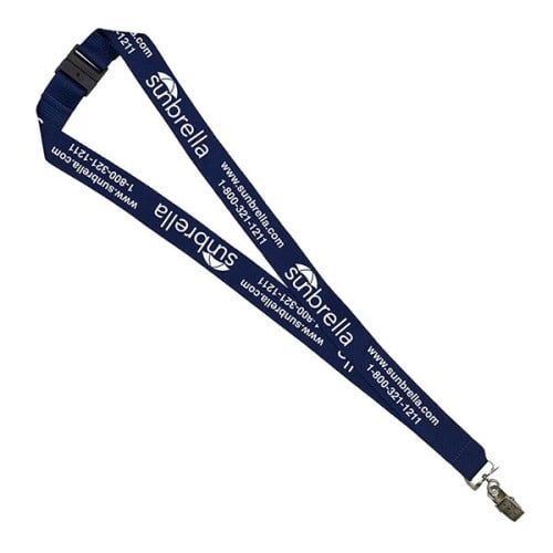1" Silkscreen Lanyard with Breakaway Release - Domestic