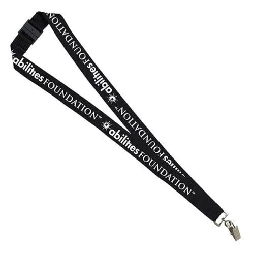 1" Silkscreen Lanyard with Breakaway Release - Domestic