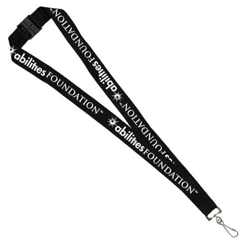 1" Silkscreen Lanyard with Breakaway Release - Domestic