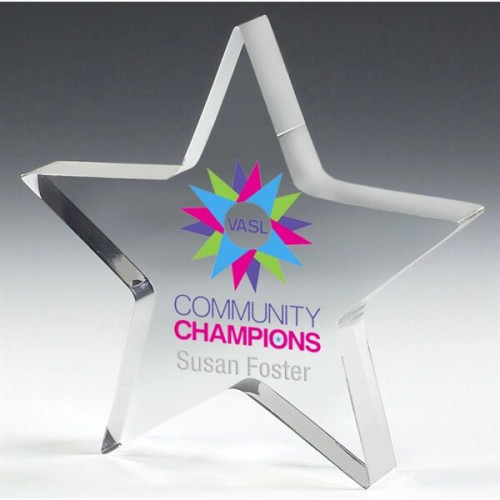 PhotoImage® Star Acrylic Paperweight