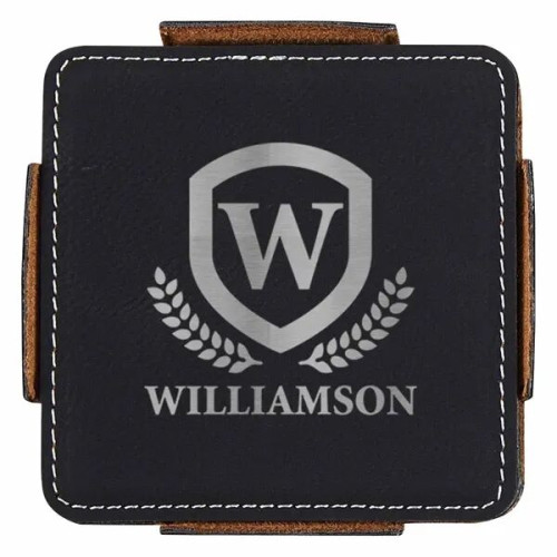 4-Piece Coaster Set With Holder