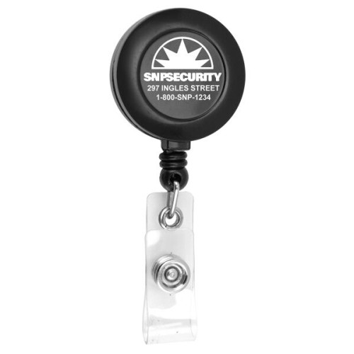 30" Cord Round Retractable Badge Reel