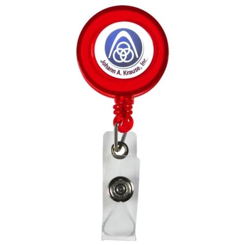 30" Cord Round Retractable Badge Reel