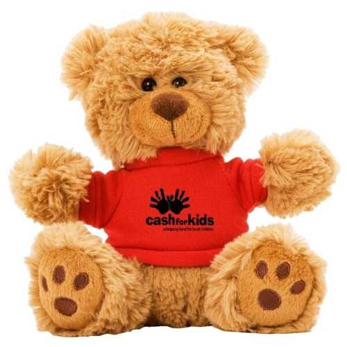 6  Plush Teddy Bear With Choice of T-Shirt Color