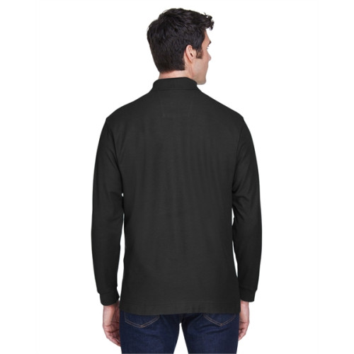 Men's Pima Pique Long-Sleeve Polo
