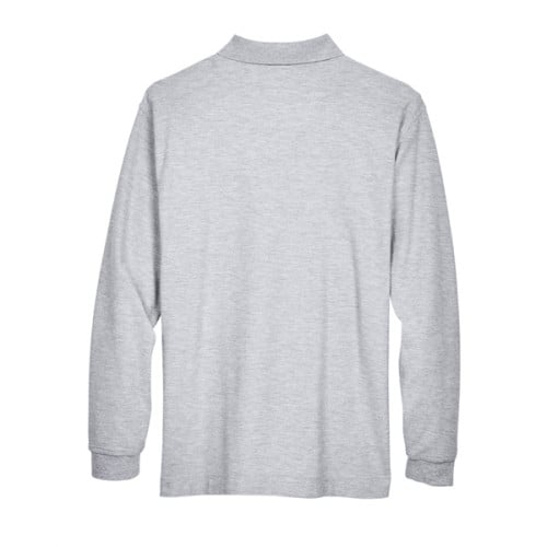 Men's Pima Pique Long-Sleeve Polo
