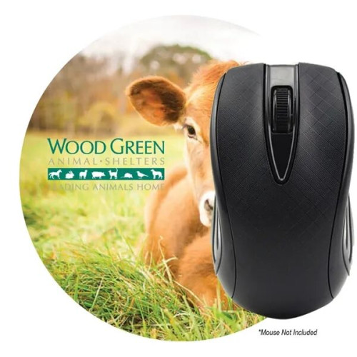 Dye Sublimated Computer Mouse Pad - 5" Dia.