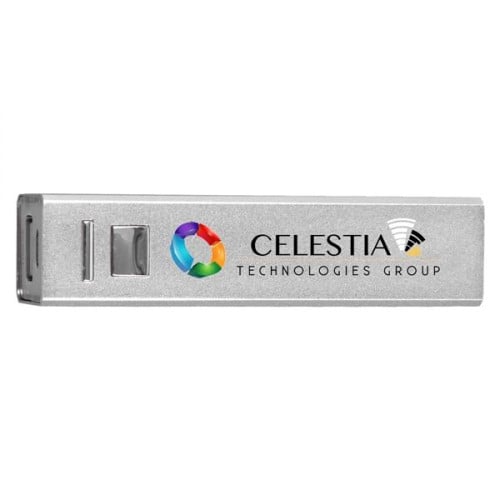 UL Listed Aluminium 2200 mAh Lithium Ion Portable Power Bank