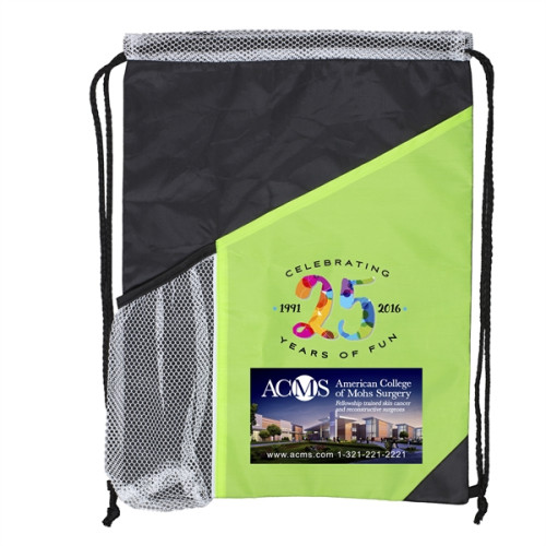 Kamet Drawstring Cinch Pack Backpack with Large Front Pocket