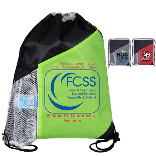 Kamet Drawstring Cinch Pack Backpack with Large Front Pocket