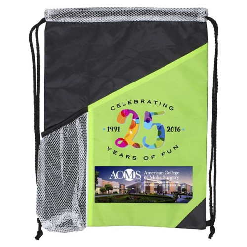 Kamet Drawstring Cinch Pack Backpack with Large Front Pocket