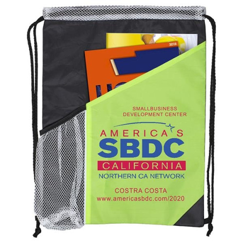 Kamet Drawstring Cinch Pack Backpack with Large Front Pocket