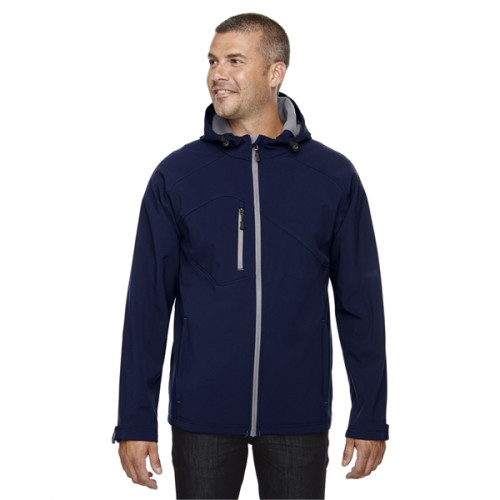 Men's Prospect Two-Layer Fleece Bonded Soft Shell Hooded ...