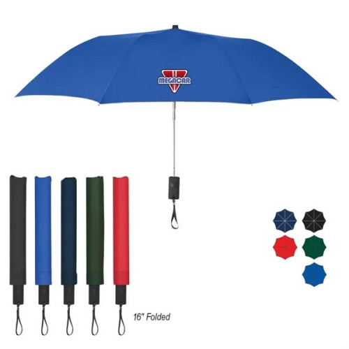 44" Arc Automatic Open Telescopic Folding Umbrella