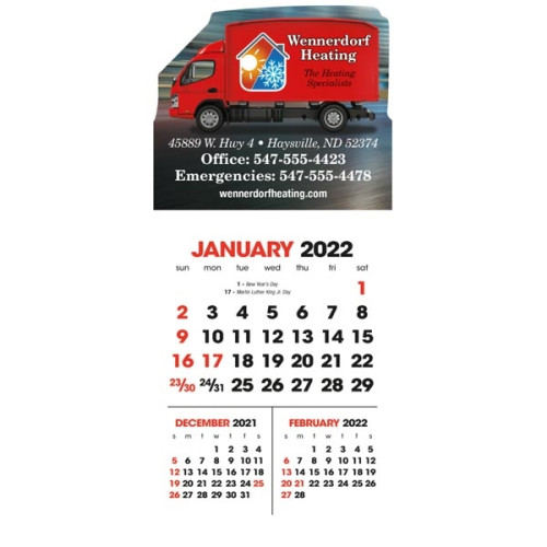 3-Month View Grid 2023 Calendar