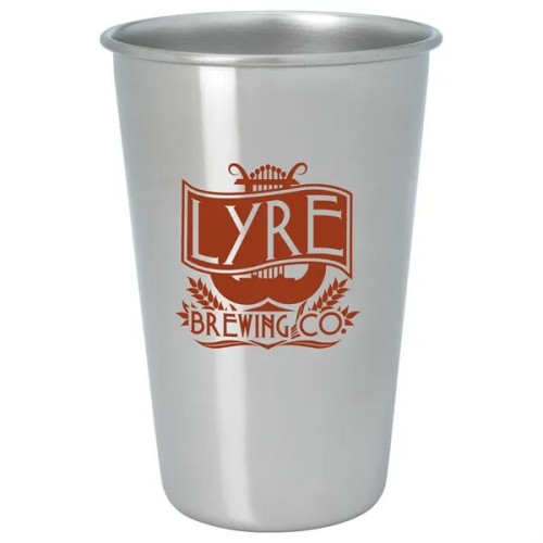 Stainless Pint Glass - 16 oz.