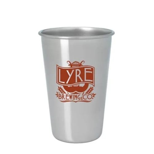 Stainless Pint Glass - 16 oz.