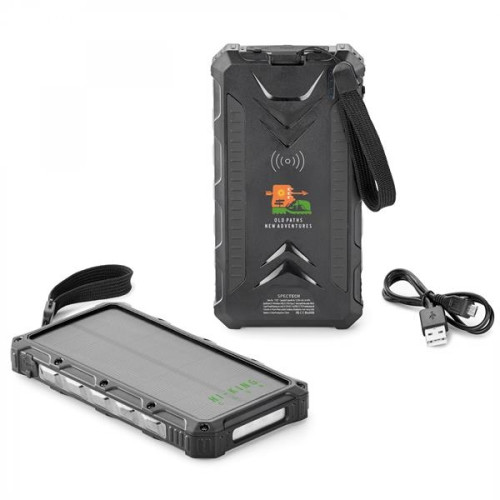 SUPER OFF-ROAD   12,000 mAh SOLAR WIRELESS POWER BANK INCLUD
