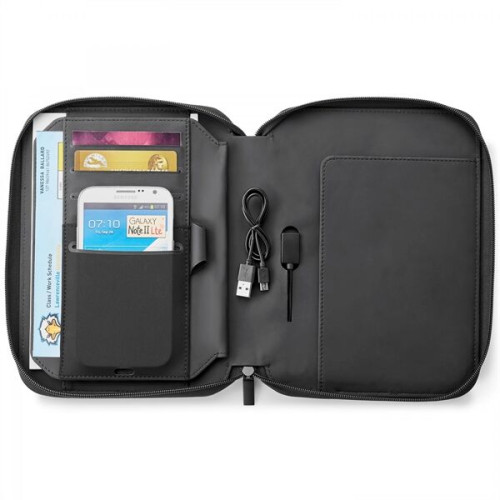 FABRIZIO   A5 ZIP JOURNAL WITH 5,000 mAh WIRELESS CHARGING P