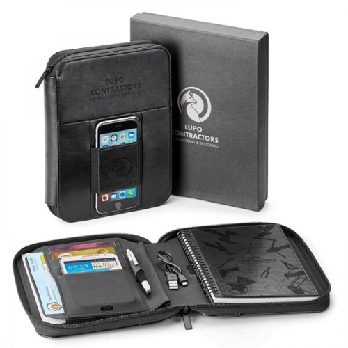 FABRIZIO   A5 ZIP JOURNAL WITH 5,000 mAh WIRELESS CHARGING P