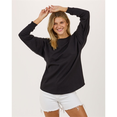 Ladies' Oversized Pom Pom Jersey Fleece