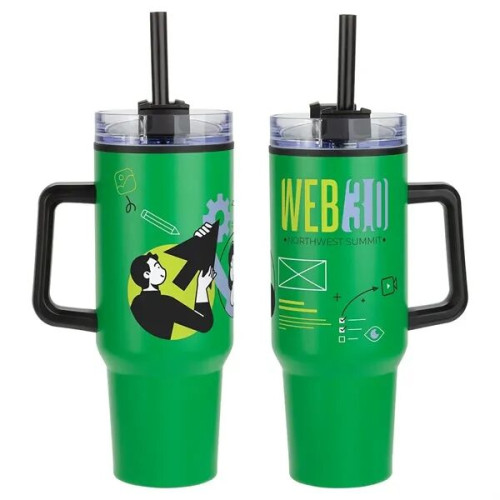 Outpost 40 oz Stainless Steel/Polypropylene Mug