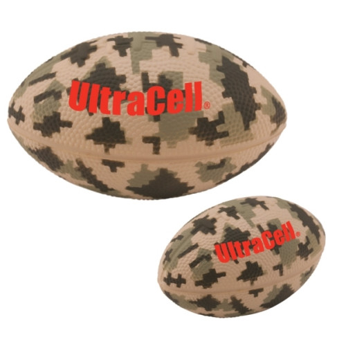Digital Camo Football Stress Reliever