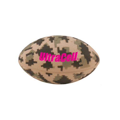Digital Camo Football Stress Reliever