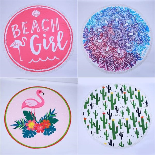 4CP Round Beach Towel