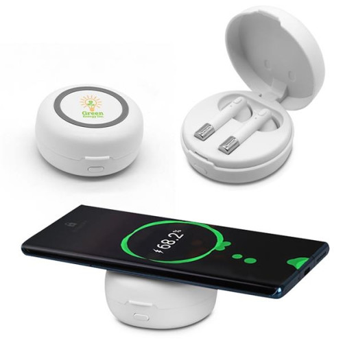Harmony Wireless Earbuds and Charging Pad