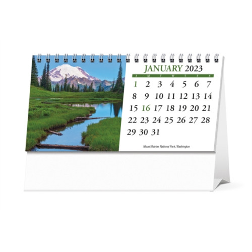 Scenic America® Desk Tent Calendar