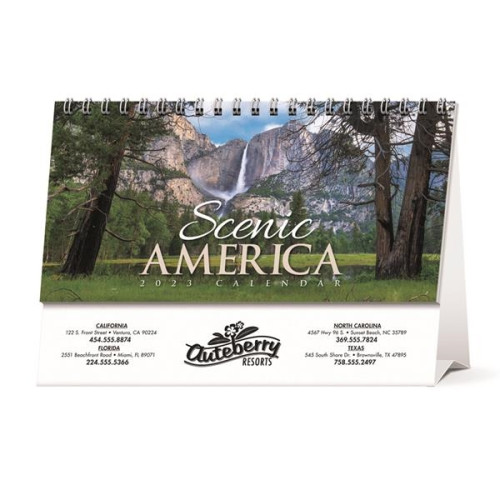 Scenic America® Desk Tent Calendar