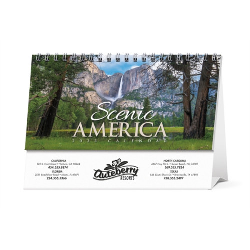 Scenic America® Desk Tent Calendar