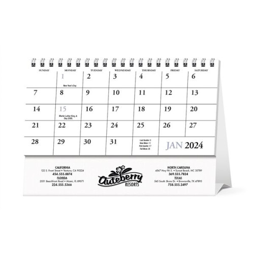 Scenic America® Desk Tent Calendar