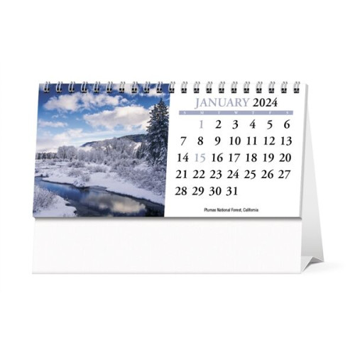 Scenic America® Desk Tent Calendar