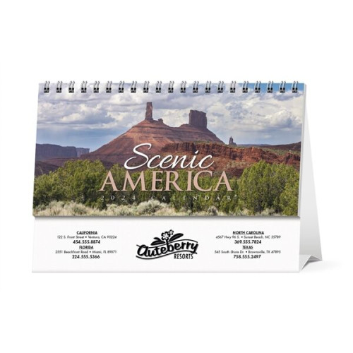 Scenic America® Desk Tent Calendar