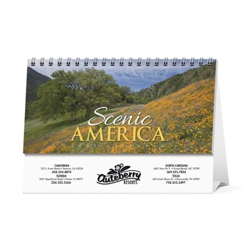 Scenic America® Desk Tent Calendar