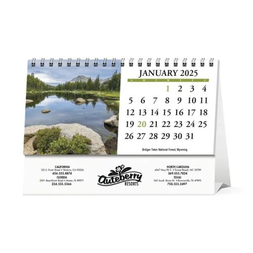 Scenic America® Desk Tent Calendar