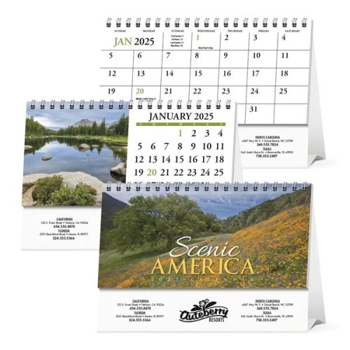 Products Scenic America® Desk Tent Calendar